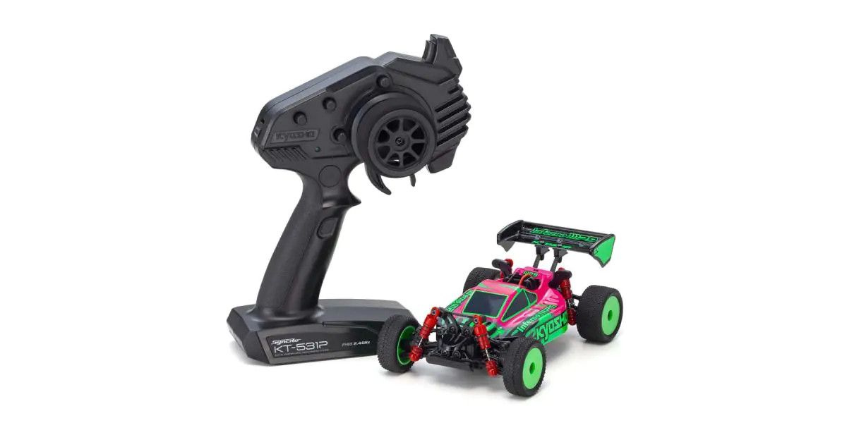 32093PGR Kyosho MINI-Z Buggy Ready set INFERNO MP9 TKI Pink / Green
