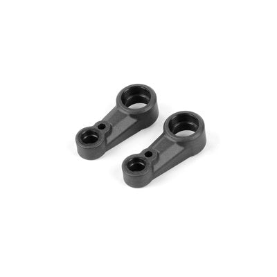 322514-G Xray COMPOSITE STEERING ARM WITH STEERING MOUNT HOLE - GRAPHITE (2)
