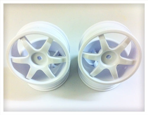 GRC126 Gravity RC USGT Lightweight Spoke Racing Wheels White 24mm