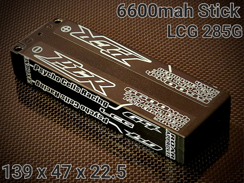 PCR6600130 PCR 6600MAH 7.6V LCG LIPO 130C 5MM BULLET PLUGS 285G