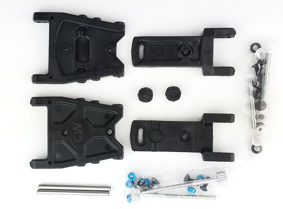 3288 Custom works ADJUSTABLE TOE ARM KIT FOR TRAXXAS DRAG SLASH and BANDIT