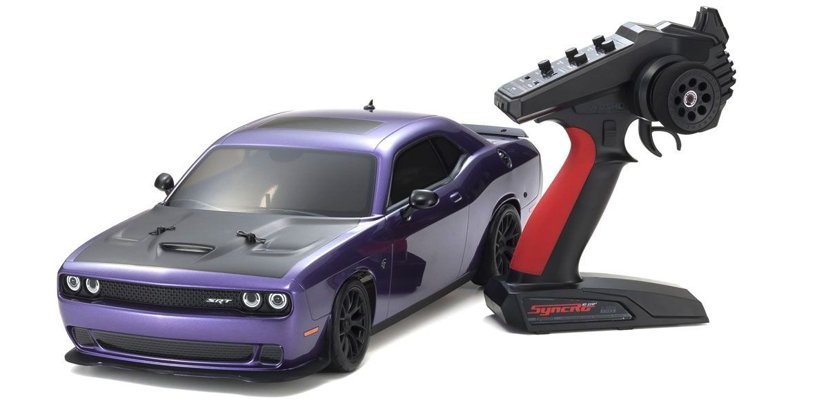 34415T1C Kyosho 1/10 Scale Radio Controlled Electric Powered 4WD FAZER Mk2 FZ02L Series readyset DODGE Challenger SRT Hellcat Plum Crazy Purple