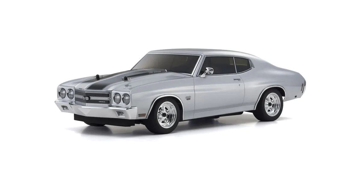 Kyosho 1/10 Scale Radio Controlled Electric Powered 4WD FAZER Mk2 FZ02L Series Readyset 1970 Chevy® Chevelle® SS™ 454 LS6 Cortez Silver 34416T1C