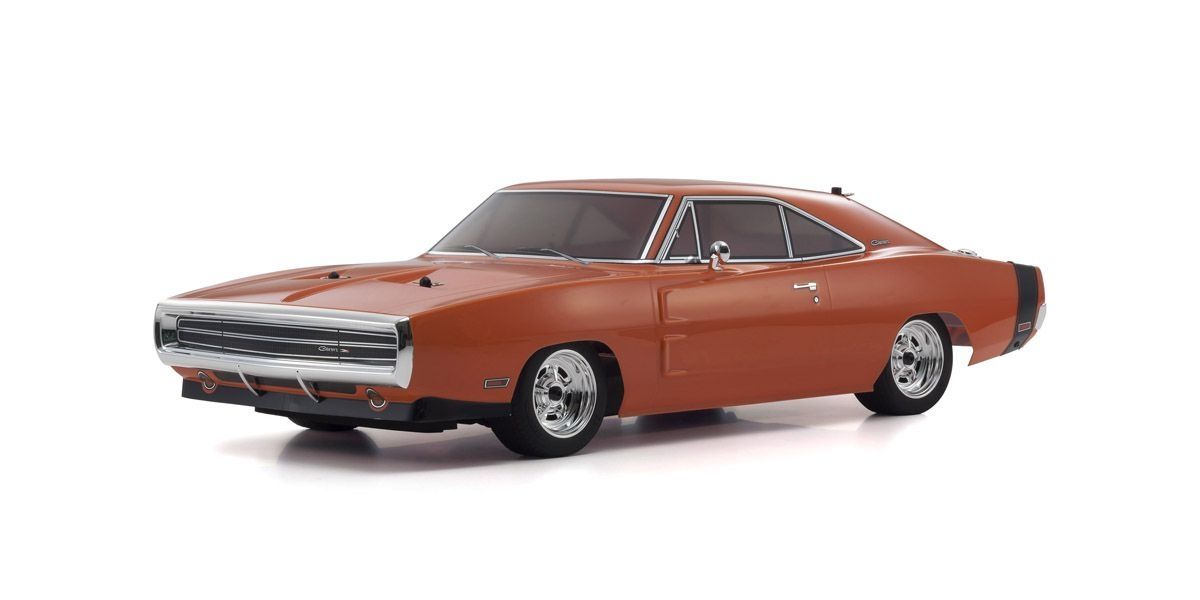 34417T1C Kyosho 1/10 Scale Radio Controlled Electric Powered 4WD FAZER Mk2 FZ02L Series Readyset Dodge Charger 1970 Hemi Orange