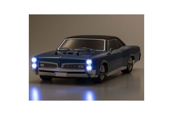 34431T2 Kyosho 1:10 Scale Radio Controlled Electric Powered 4WD FAZER Mk2 FZ02L Series readyset 1967 Pontiac® GTO™ Tyrol Blue 34431T2