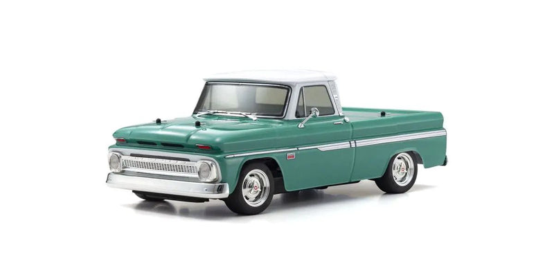 34435T1 Kyosho 1:10 Scale Radio Controlled Electric Powered 4WD FAZER Mk2 FZ02L Series readyset 1966 Chevy® C10 Fleetside Pickup Light Green