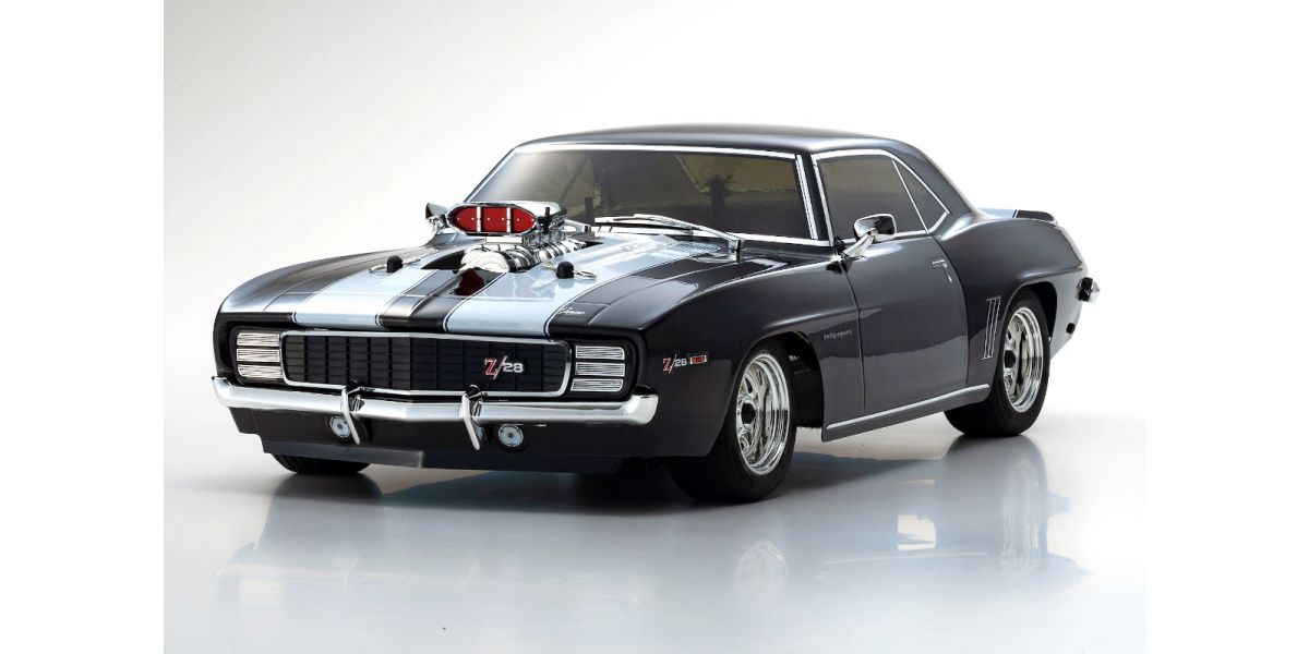 1/10 Scale Radio Controlled Electric Powered 4WD FAZER Mk2 FZ02 VE Series Readyset 1969 Chevy® Camaro® Z/28 RS Supercharged VE Tuxedo Black 34493T1