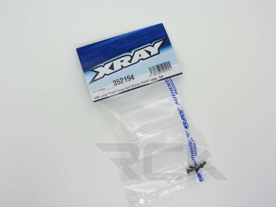 352194 Xray XB8 Lexan Front Upper Arm Wings IFMAR Legal - Set