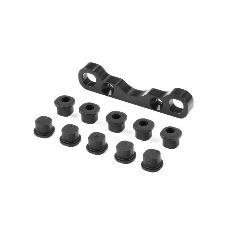 353333 Xray XB8 Alu Rear Lower Susp Holder for Semi-Split Bulkhead - F