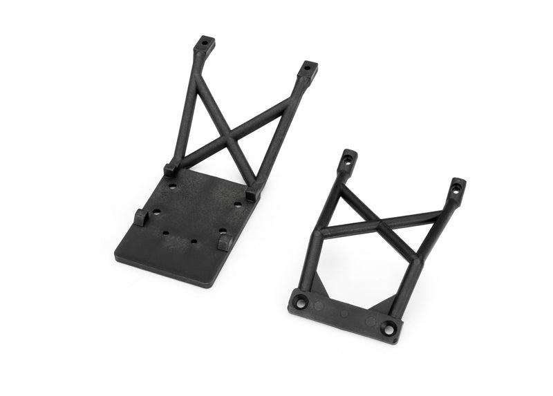 3623-BLK TRAXXAS Skid plates, front & rear (black)