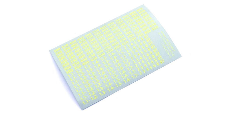 Kyosho Shock Oil Decal (Yellow) 36372Y