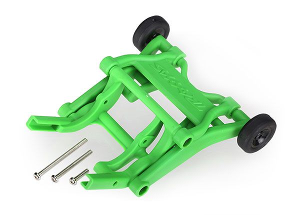 3678A - Wheelie bar, assembled (green) (fits Stampede, Rustler, Bandit series)