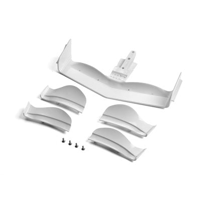 371204 Xray X1 Composite Adjustable Front Wing White Flat Design