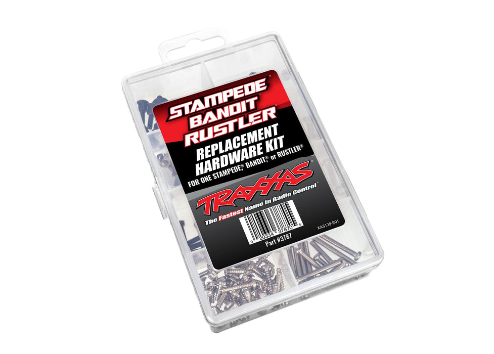 3787 Traxxas Hardware kit, Bandit®/Stampede®/Rustler® (contains all hardware used on Bandit®, Stampede®, or Rustler®)