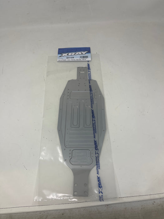 321124 Xray XB2 ALU CHASSIS - 2.5MM - MID-SIZE - REAR WIDE - SWISS 7075 T6