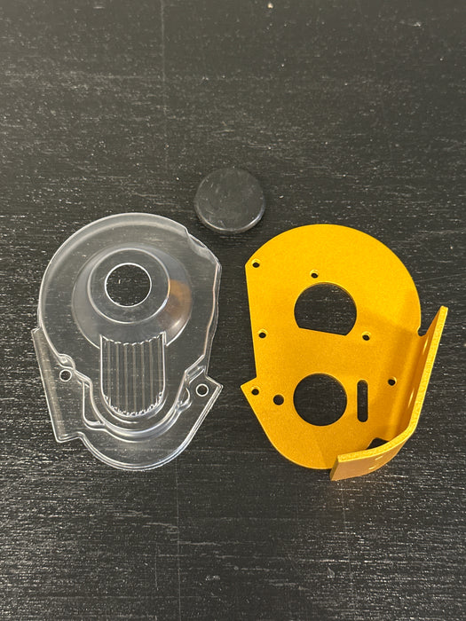 NEW TEAM ASSOCIATED RC10 JAY HALSEY EDITION Motor Plate, Gear cover and plug