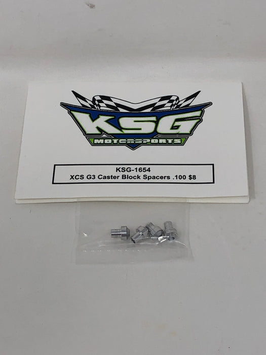 KSG-1654 KSG Motorsports XCS G3 Caster Block Spacer .100