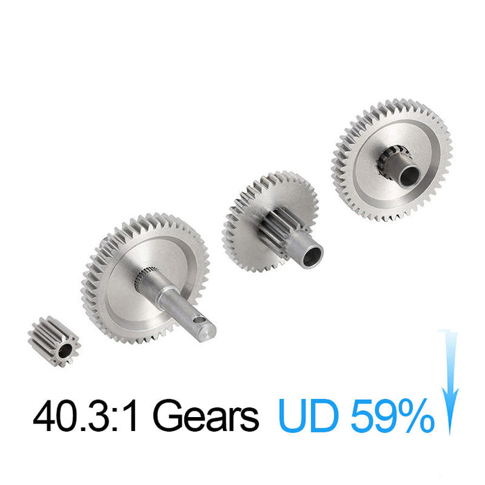 INJORA Overdrive Underdrive Stainless Steel Transmission Gear Set For 1/18 TRX4M 40.3:1 GEARS (UNDERDRIVE 59%)