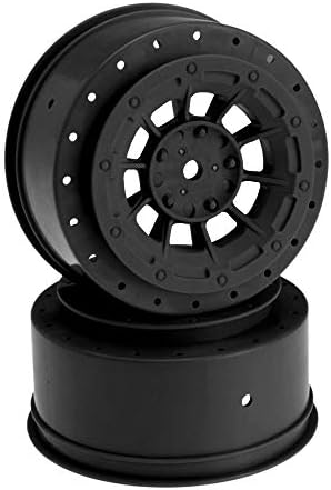 JConcepts Hazard - SC6.4 | Pro 2 SC10 | Pro4 SC10 Wheel, Black (Pair of 2)