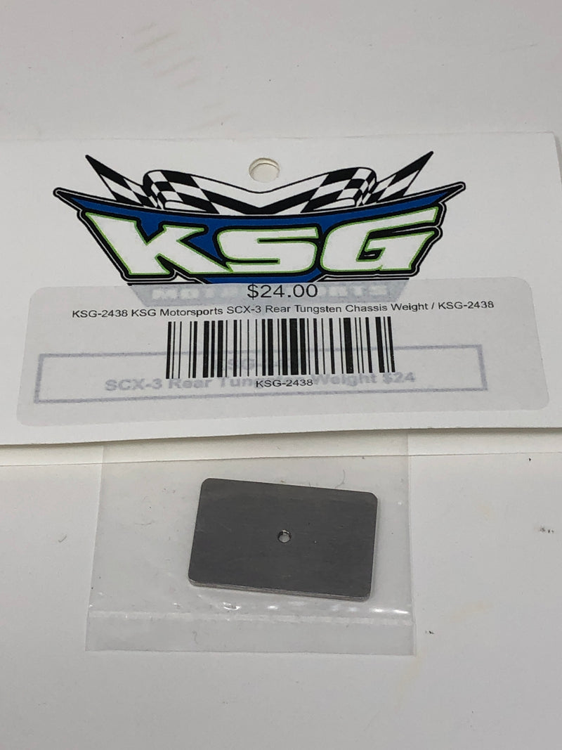 KSG-2438 KSG Motorsports SCX-3 Rear Tungsten Chassis Weight