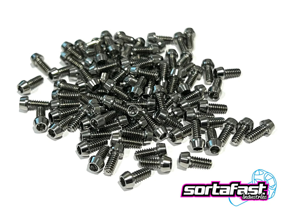 SF-CH440012-10 Sortafast Titanium Screws - Cap Head - 4-40x1/2 10pk (Standard)