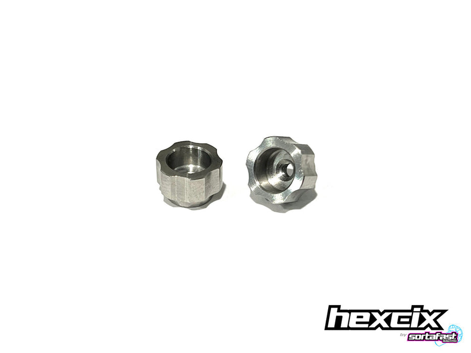 SF-SNUT440-2 Sortafast Hexcix Titanium Setup Nuts (4-40) 2pc