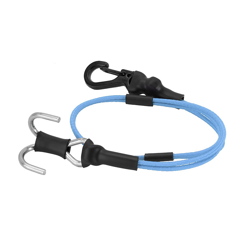 INA-95BL INJORA 270mm Elastic Strap Rescue Rope With Hooks For 1/18 1/24 RC Crawlers, Blue
