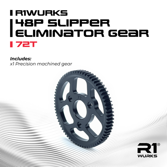 900055-72 R1 WURKS Slipper Eliminator Gear, 48P, 72T