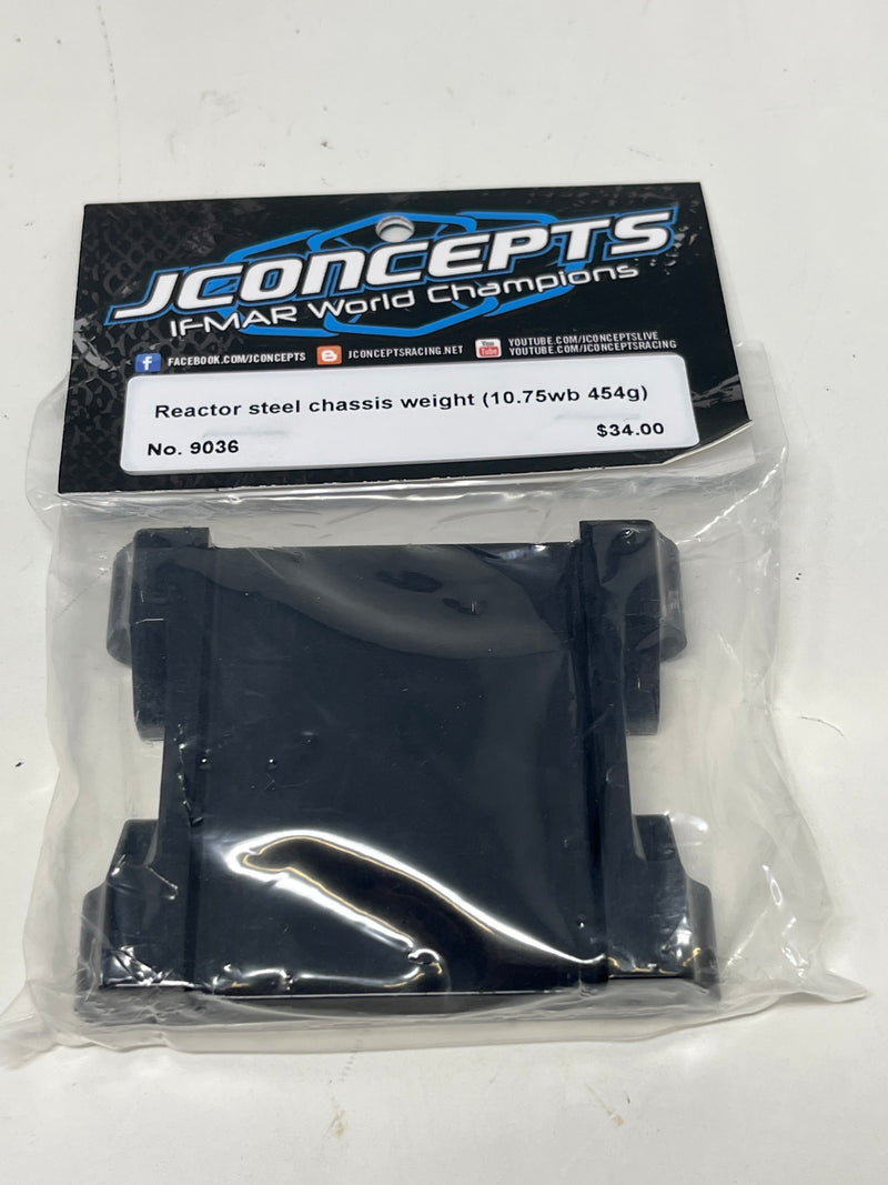 9036 JConcepts REACTOR Steel Chassis Weight (10.75wb 454g) - JCO