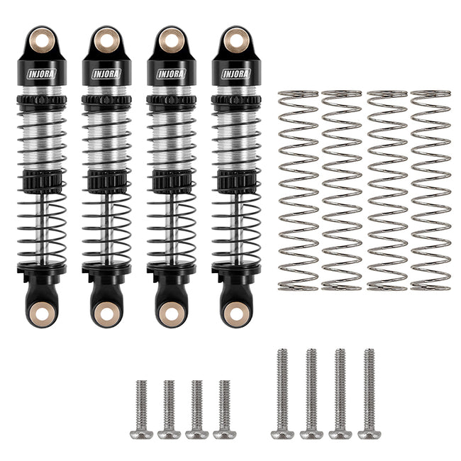 4M-24BS-4 INJORA 53mm Aluminum Threaded Oil Filled Shocks for 1/18 TRX4M (4M-24)