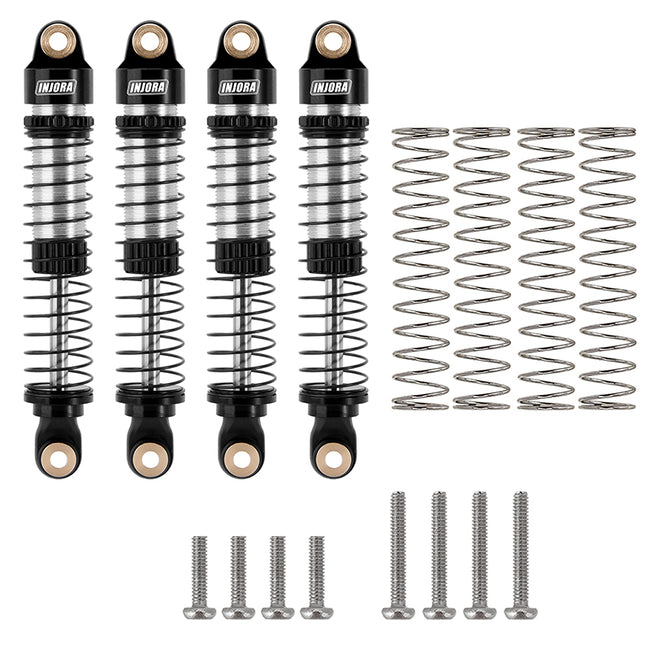 4M-42BS-4 INJORA 59mm Long Threaded Oil Filled Shocks for 1/18 TRX4M (4M-42)