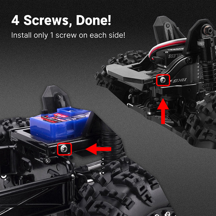 IR40-YE Injora IR40 Half Truck Hard Pre-Painted Body Set for Traxxas® TRX-4M® (Tan) (Defender®/Bronco®) w/Bed Rack & LED Lights