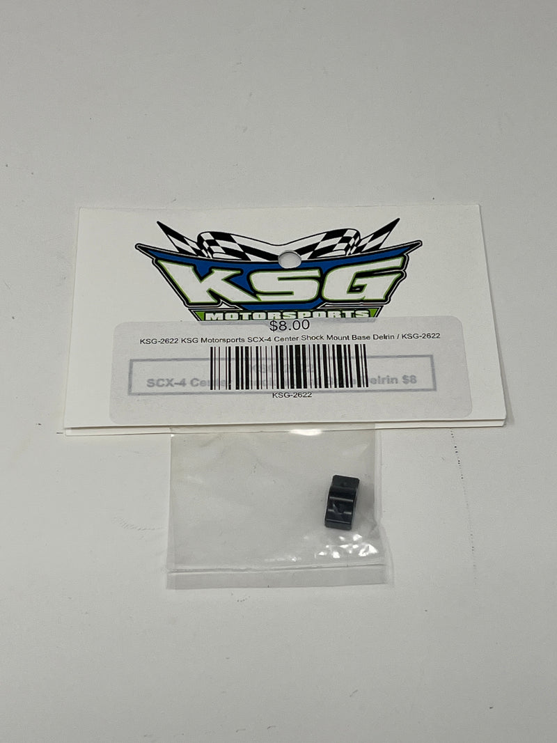 KSG-2622 KSG Motorsports SCX-4 Center Shock Mount Base Delrin