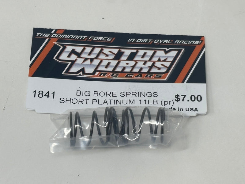 1841 Custom Works PLATINUM SHORT BIG BORE SPRING 11 LB (pr)
