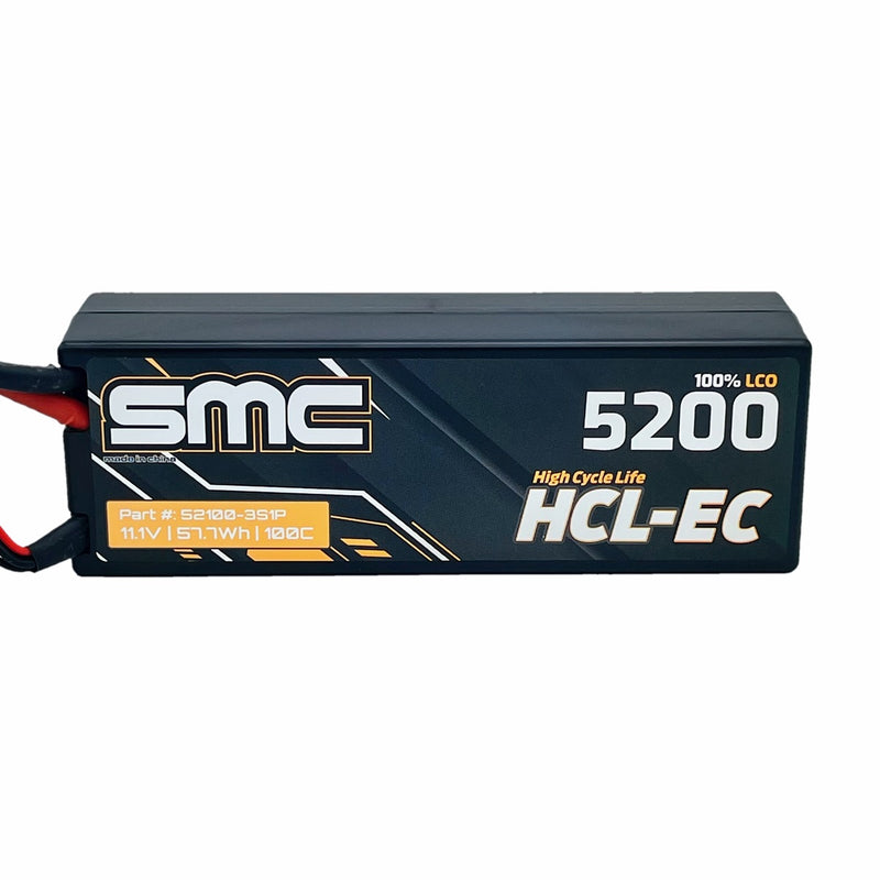 52100-3S1P SMC HCL-EC 11.1V 5200mAh 100C wired hardcase