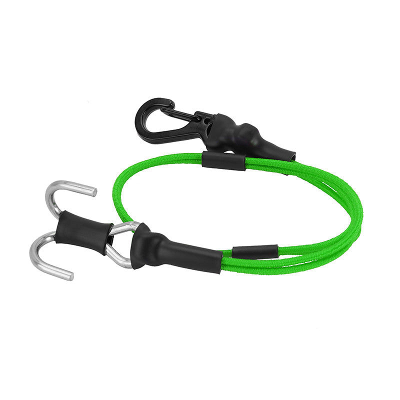 INJORA 270mm Elastic Strap Rescue Rope With Hooks For 1/18 1/24 RC Crawlers, Green