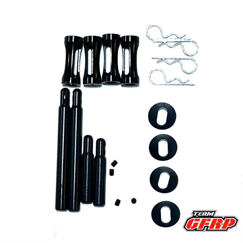 GFR-1017BL Dirt Oval Body Post Kit, Black (1017BL)