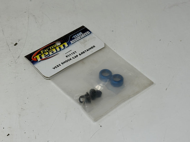 New Old Stock Team Associated 31121 VCS2 Shock Cap &Retainer