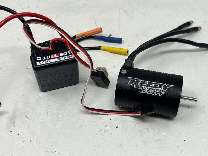 Used Hobbywing 10BL60 and REEDY 3300KV motor