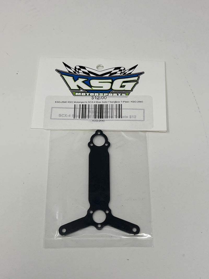 KSG-2640 KSG Motorsports SCX-4 Bias Solid Fiberglass T-Plate