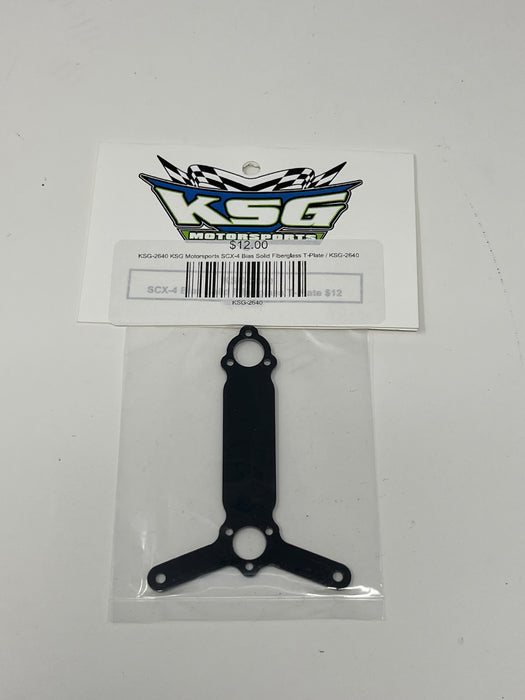 KSG-2640 KSG Motorsports SCX-4 Bias Solid Fiberglass T-Plate