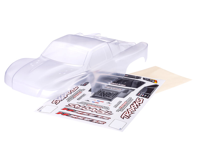 Traxxas 6965 SLASH 4X4 Body, CLEAR/DECALS