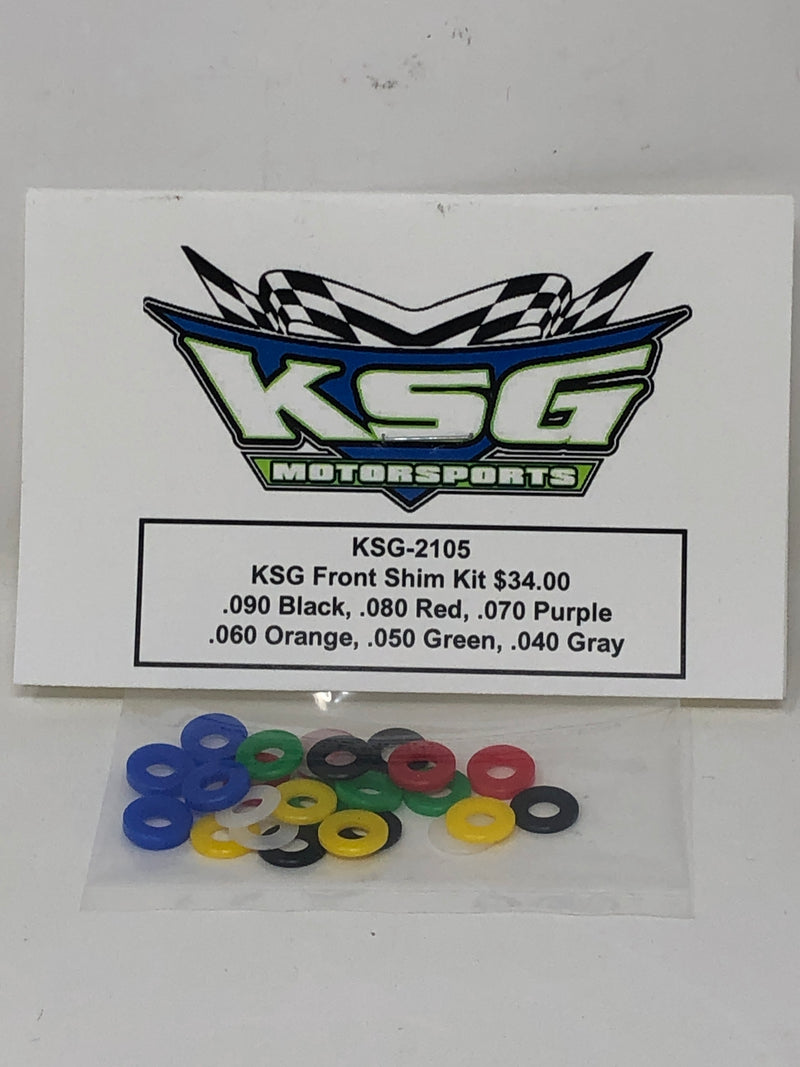 KSG-2105D KSG Motorsports Delrin Front Shim Kit .030-.080