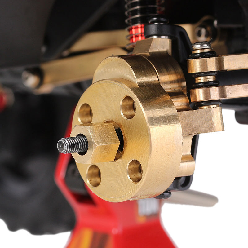 INJORA 7mm Brass Wheel Hex Hub Extenders For FMS FCX24 FCX18 (FCX24-07)