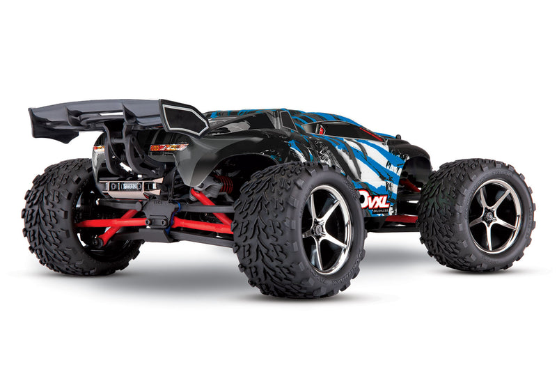 71076-8 Traxxas 1/16 Scale E-Revo VXL: 4X4 Brushless Monster Truck w/USB-C, Blue