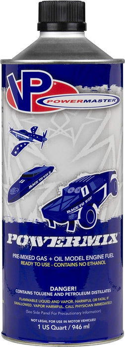 6538 VP Racing Fuels Powermaster PowerMix 25:1 Fuel - 1 Quart