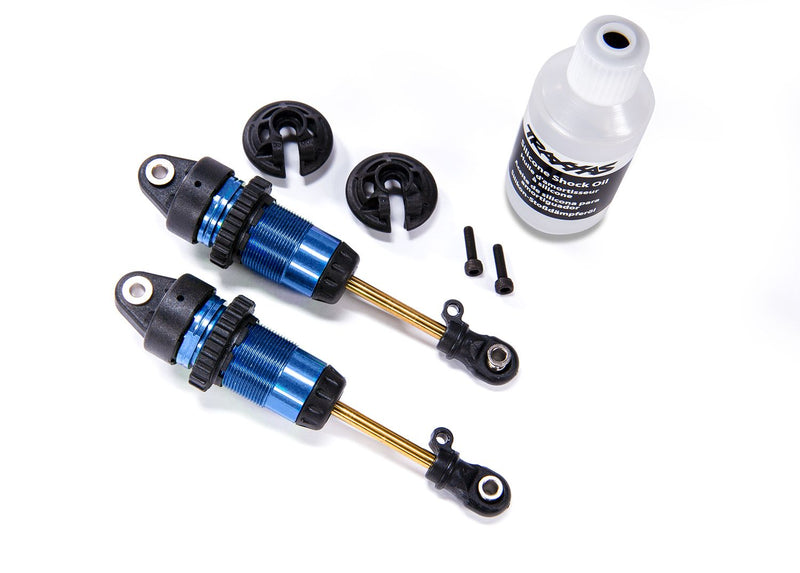 7461 Traxxas 1/10 GTR Long Shocks w/Ti-Nitride Shafts (Blue) (2)