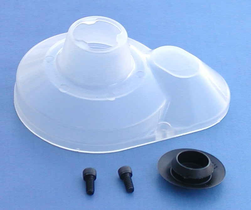 7461 Team Associated Factory Team FT Molded Gear Cover, clear B4/T4