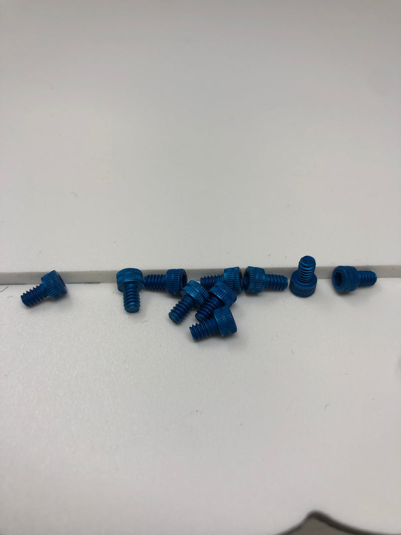4-40 Aluminum Socket Head Screws 10pcs Blue