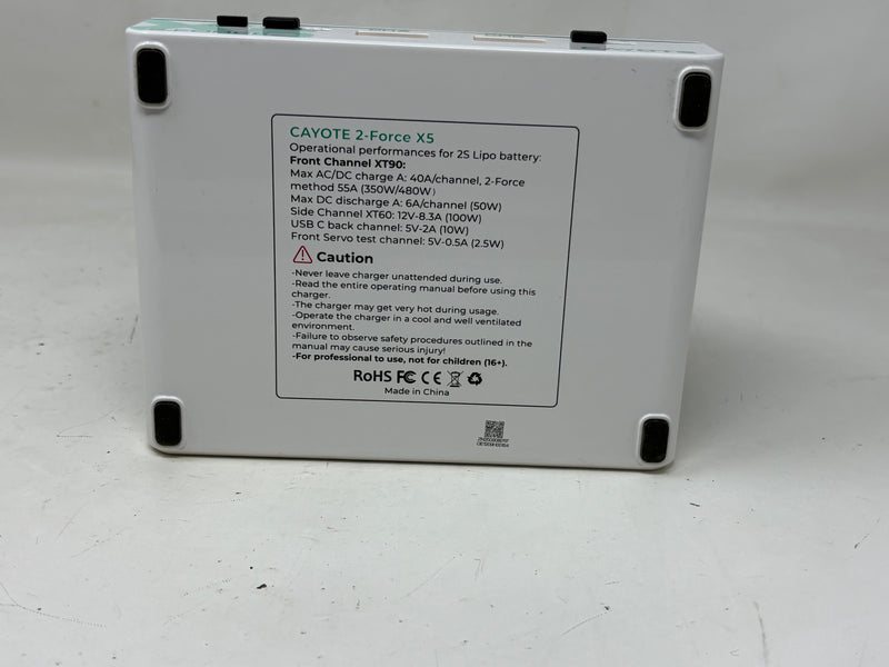 USED Cayote 2-Force X5 Racing Dual Battery Charger